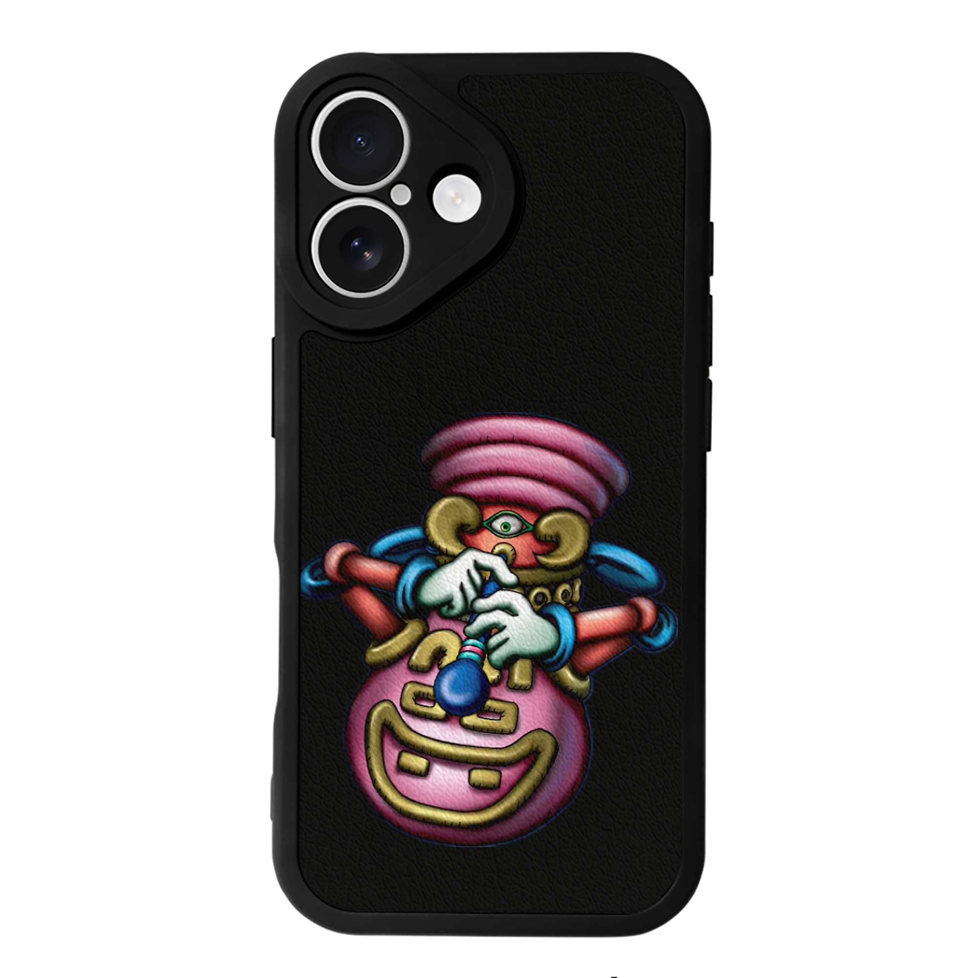 （画像用） 遊☆戯☆王 Yu-Gi-Oh! 【iPhone 16シリーズ対応】シリコンスマホケース（レザー調） 材質：シリコン